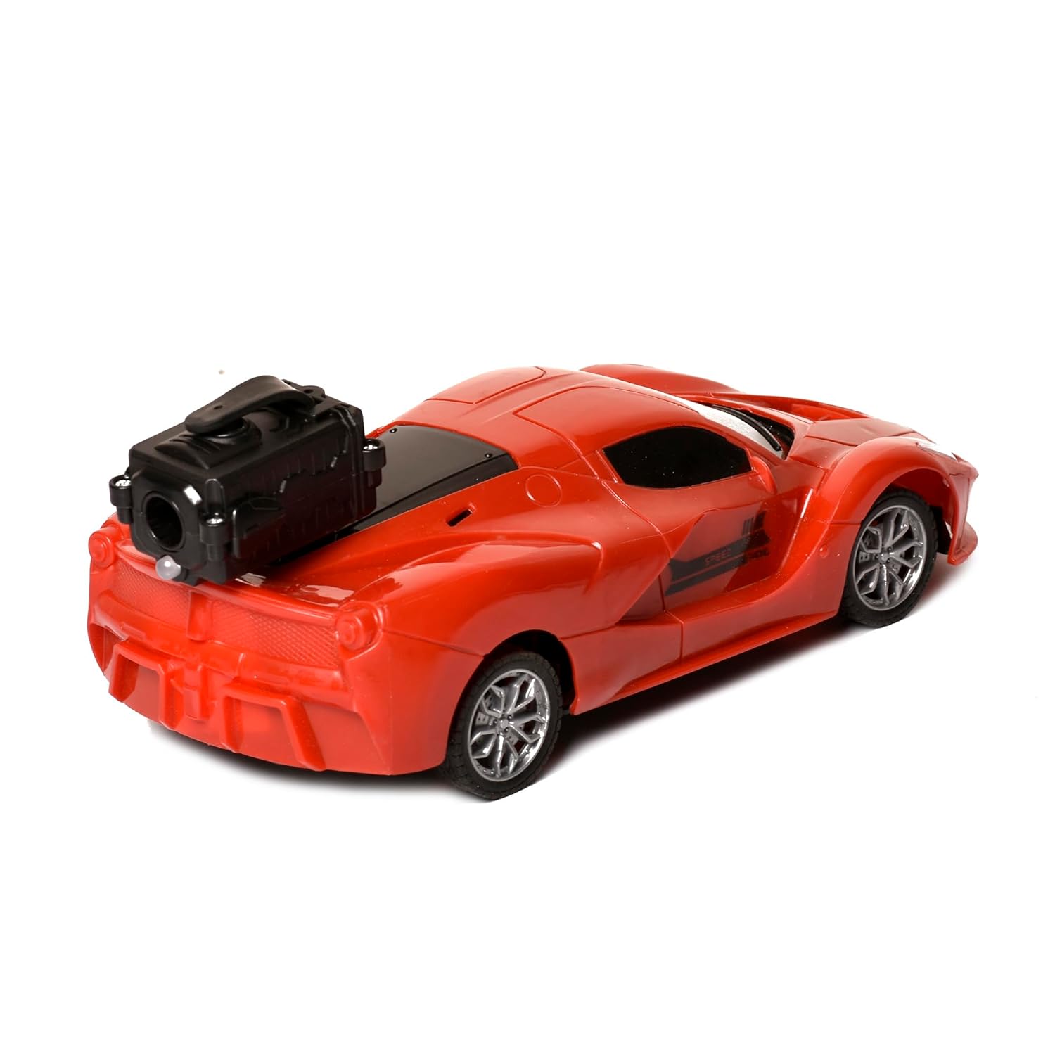 Braintastic Model Diecast Car Toy Vehicle Pull Back Friction Car with Openable Doors Light & Music Toys for Kids Age 3+ Years (Spray Car Red)