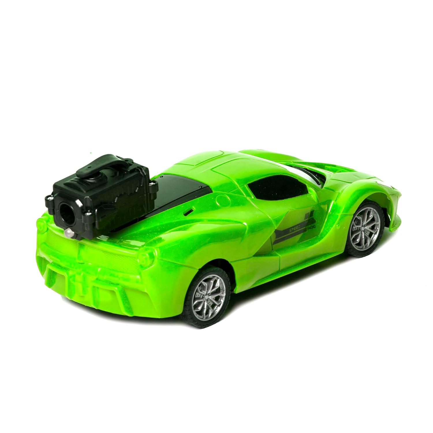 Braintastic Model Diecast Car Toy Vehicle Pull Back Friction Car with Openable Doors Light & Music Toys for Kids Age 3+ Years (Spray Car Green)