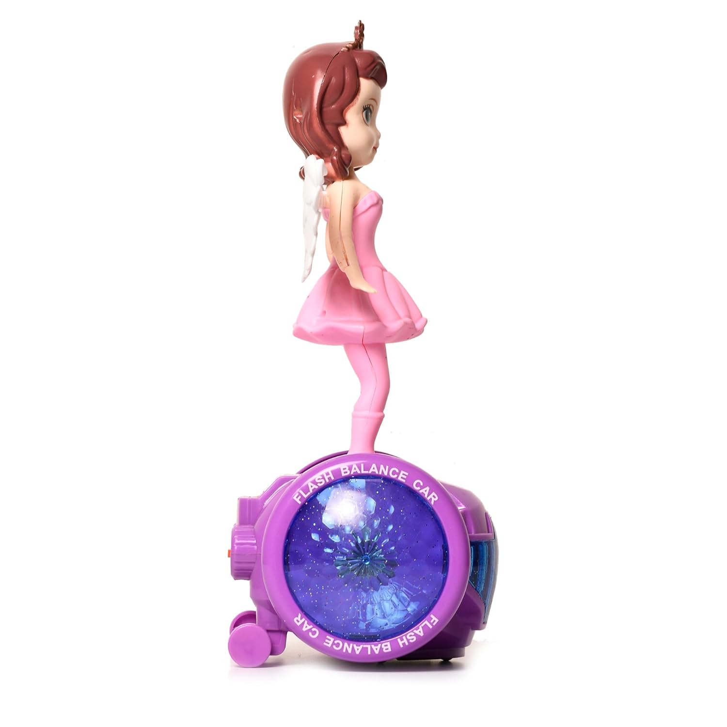 Braintastic Princess Balancing Car Doll Interactive Revolving Cute Doll Colorful LED Lights and Music Toy for Girls