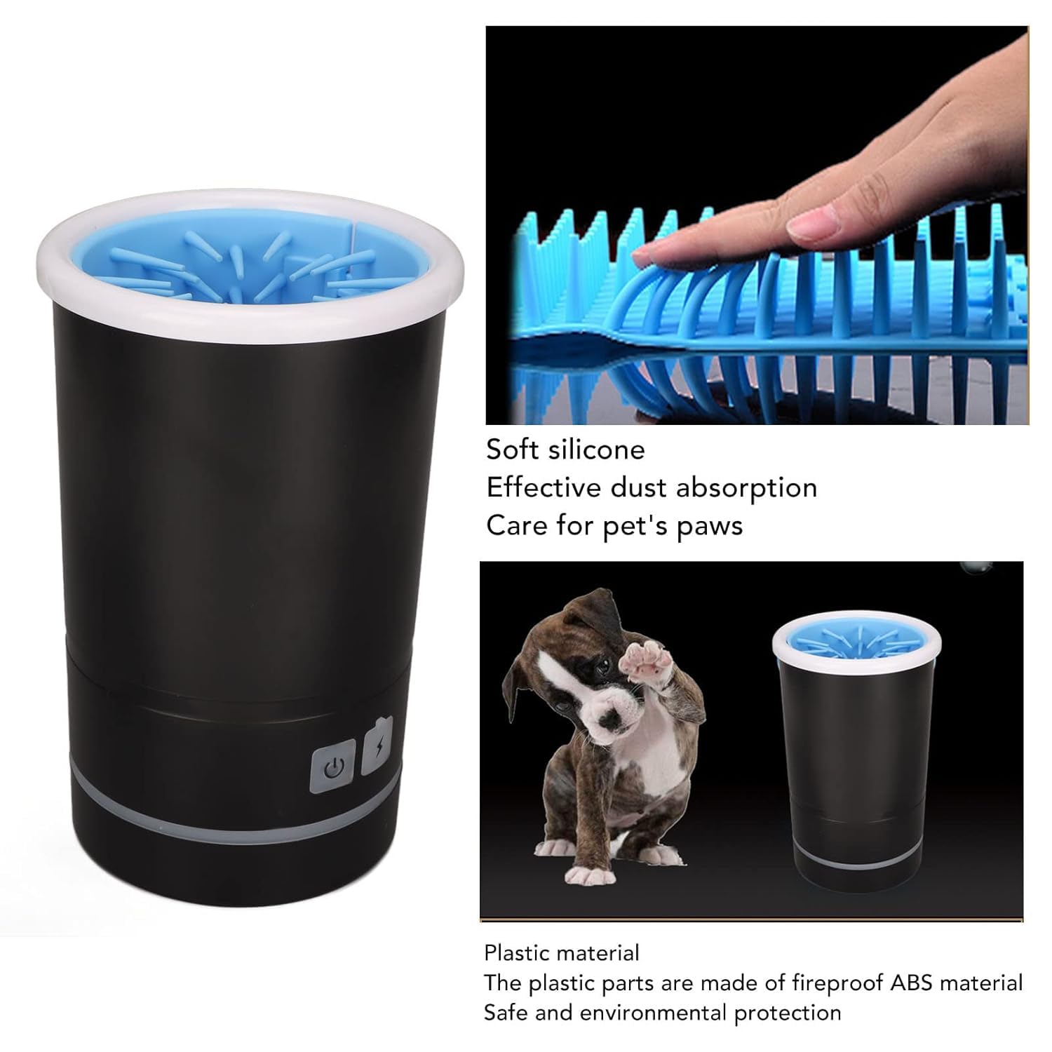 Electric Dog Pet Paw Cleaner & Grooming Washer Cup with USB Charging|Efficient fast washing, cleaning & grooming of muddy paws|Pet Gifts For Dogs Owners
