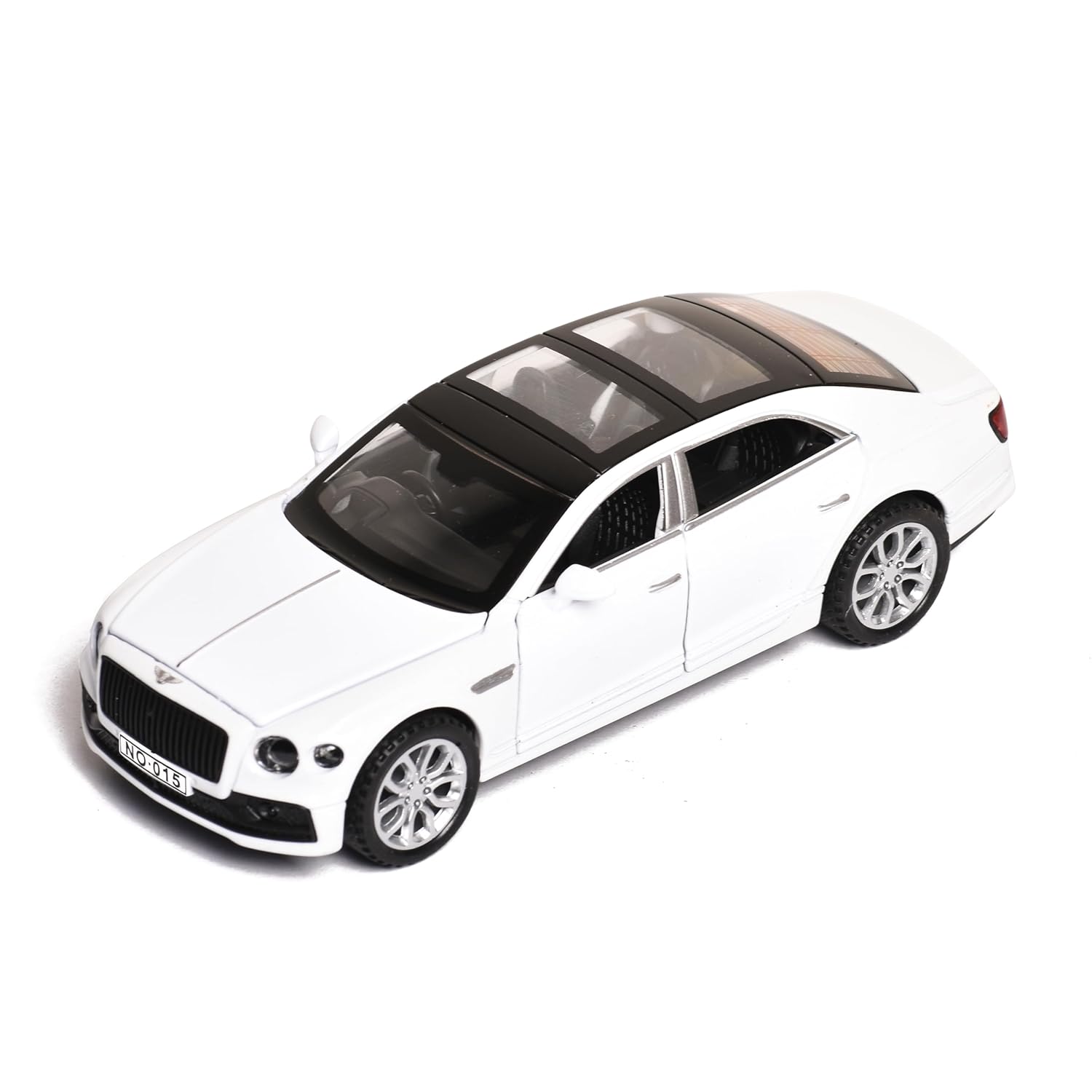 Braintastic Model Diecast Car Toy Vehicle Pull Back Friction Car with Openable Doors Light & Music Toys for Kids Age 3+ Years (AK Metal Series Bentley White)