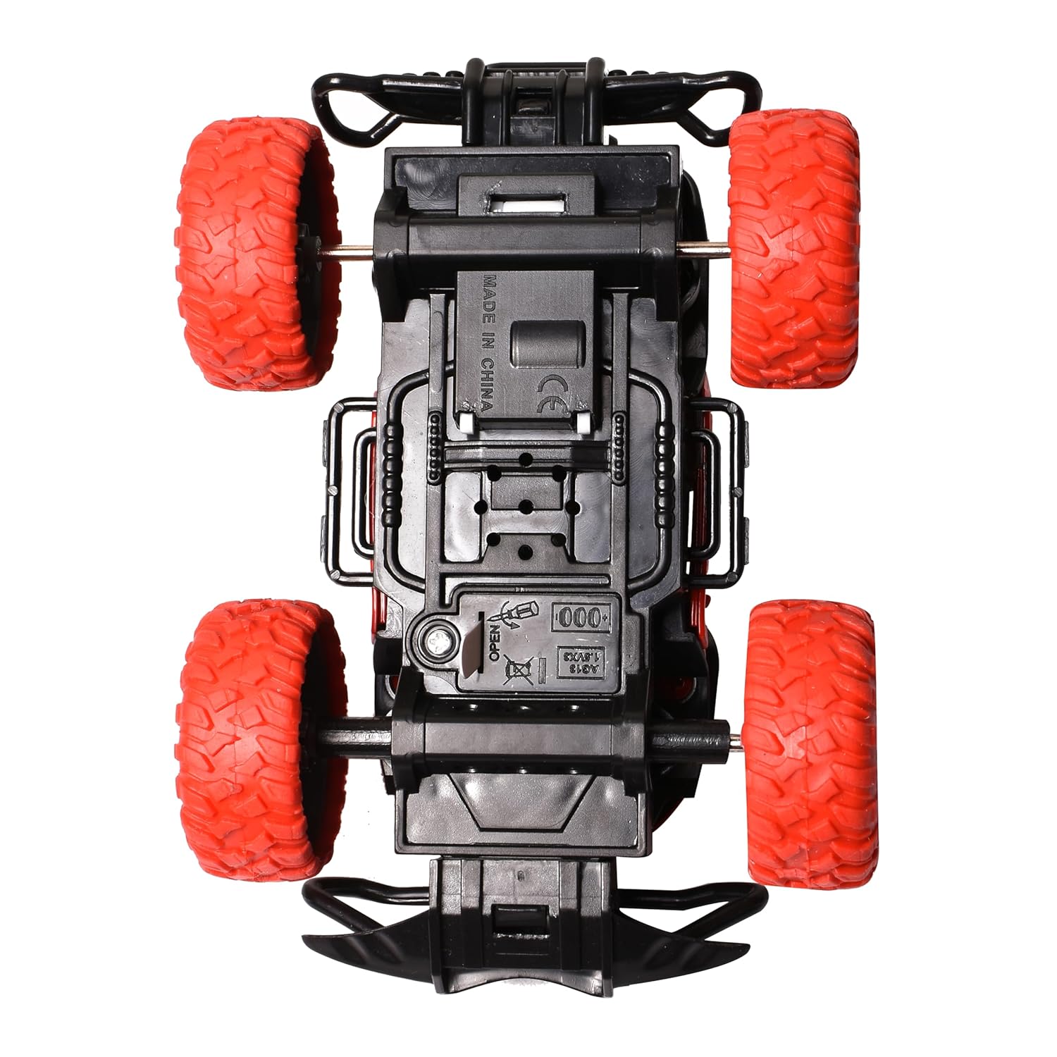 Braintastic Simulation Alloy Metal Pull Back Diecast Car 1:32 Off Road Model Pull Back Car with Sound & Light Toys for Kids Age 3+ Years Red