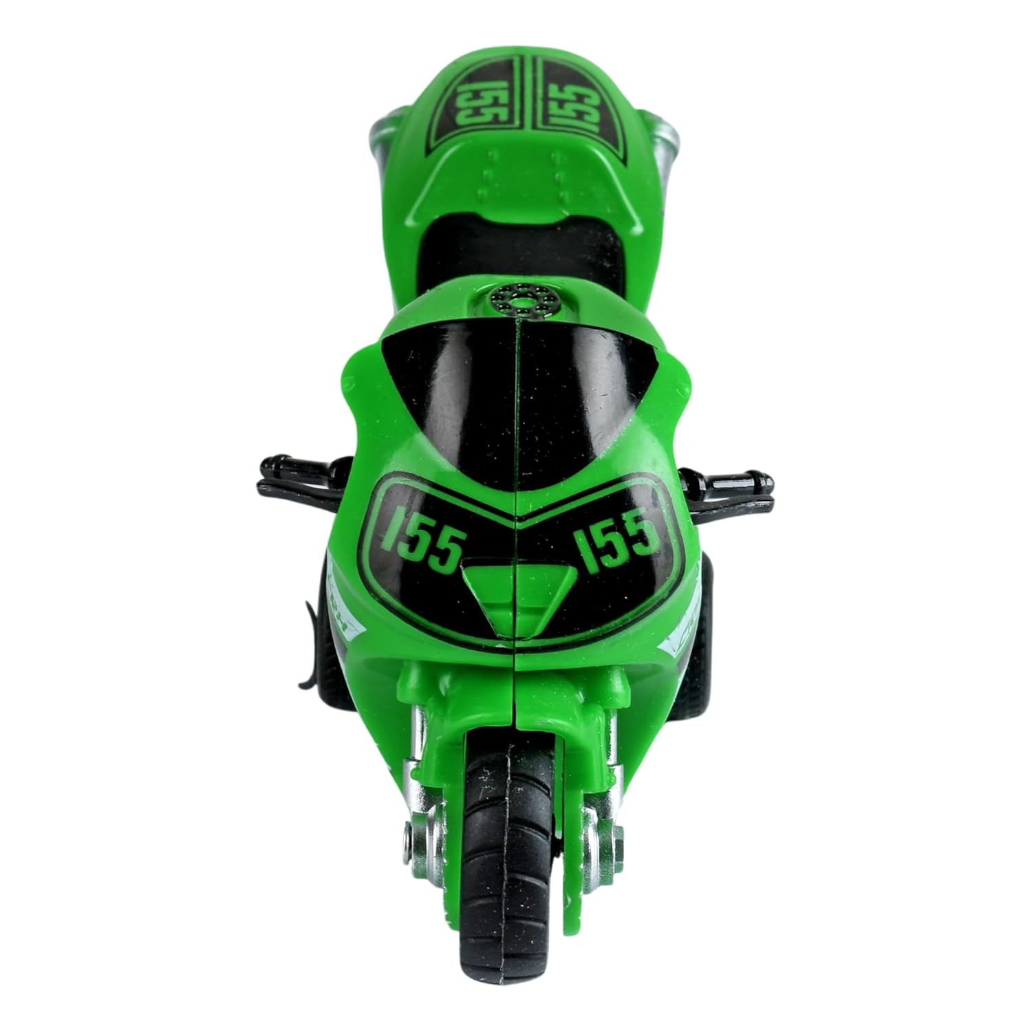 Braintastic Model Diecast Metal Bike Toy Vehicle Pull Back Friction Toys For Kids Age 3+ Years, Green