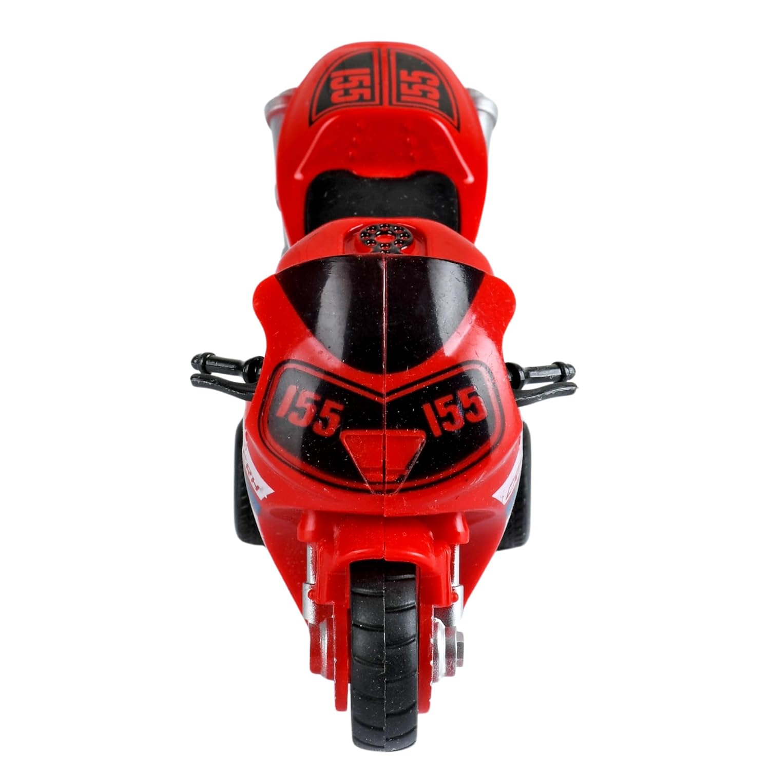 Braintastic Model Diecast Metal Bike Toy Vehicle Pull Back Friction Toys For Kids Age 3+ Years, Red