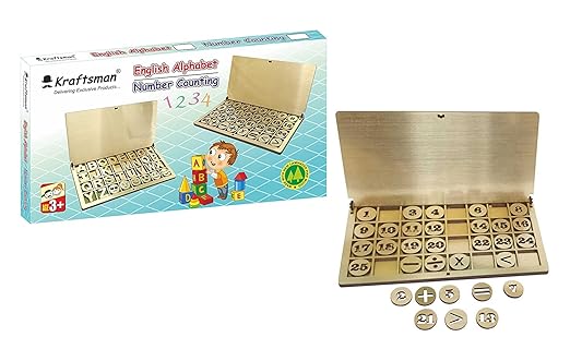 Braintastic Math Number Counting Wooden Portable Learning & Educational Montessori Games Toys for Kids