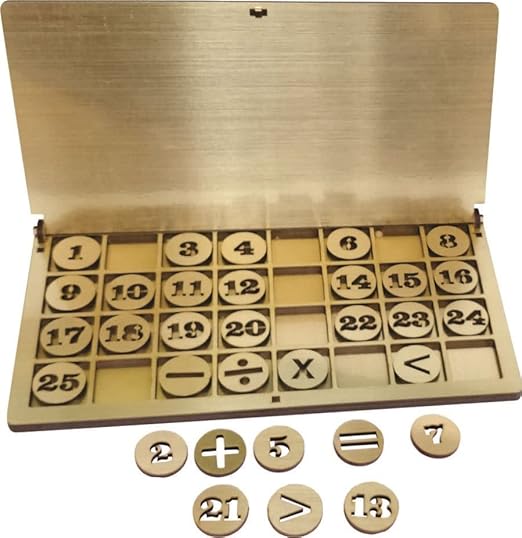 Braintastic Math Number Counting Wooden Portable Learning & Educational Montessori Games Toys for Kids