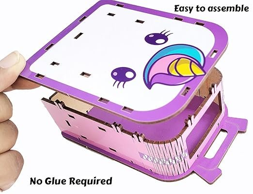 Funvention (Combo of 2) Unicorn + Airplane DIY Pen Stand Model Desk Organizer Birthday Return Gifts for 4+ Years Kids 3D Puzzle Art and Craft kit