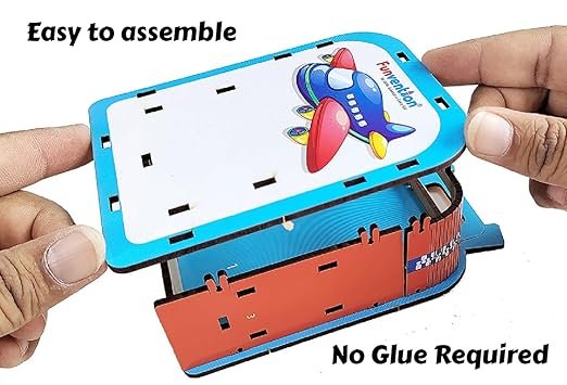 Funvention (Combo of 6) Windmill + Unicorn + Airplane DIY Pen Stand Desk Organizer Birthday Return Gifts for 4+ Years Kids 3D Puzzle Art and Craft