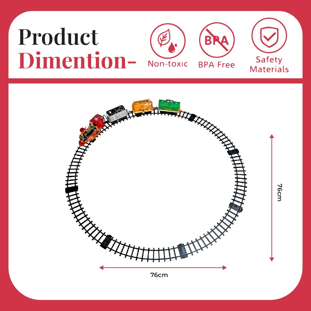Braintastic Smok Train Toy Set with Sound and Music (CHOOCHOO Train)