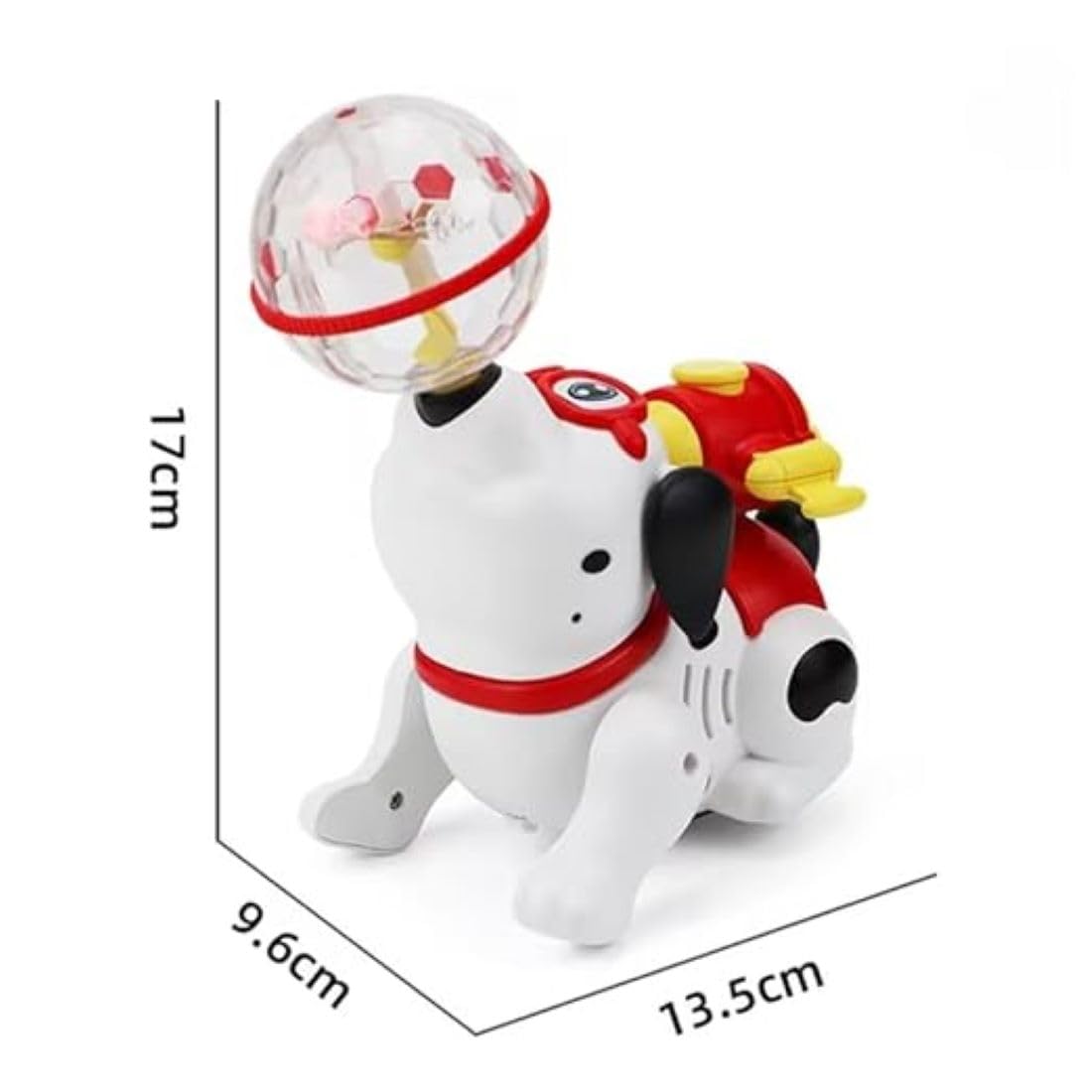 Braintastic Dancing Musical Dog, Walking Toy with Mist Spray, Flashing Lights, Sounds & 360° Rotation for Babies, Toddlers