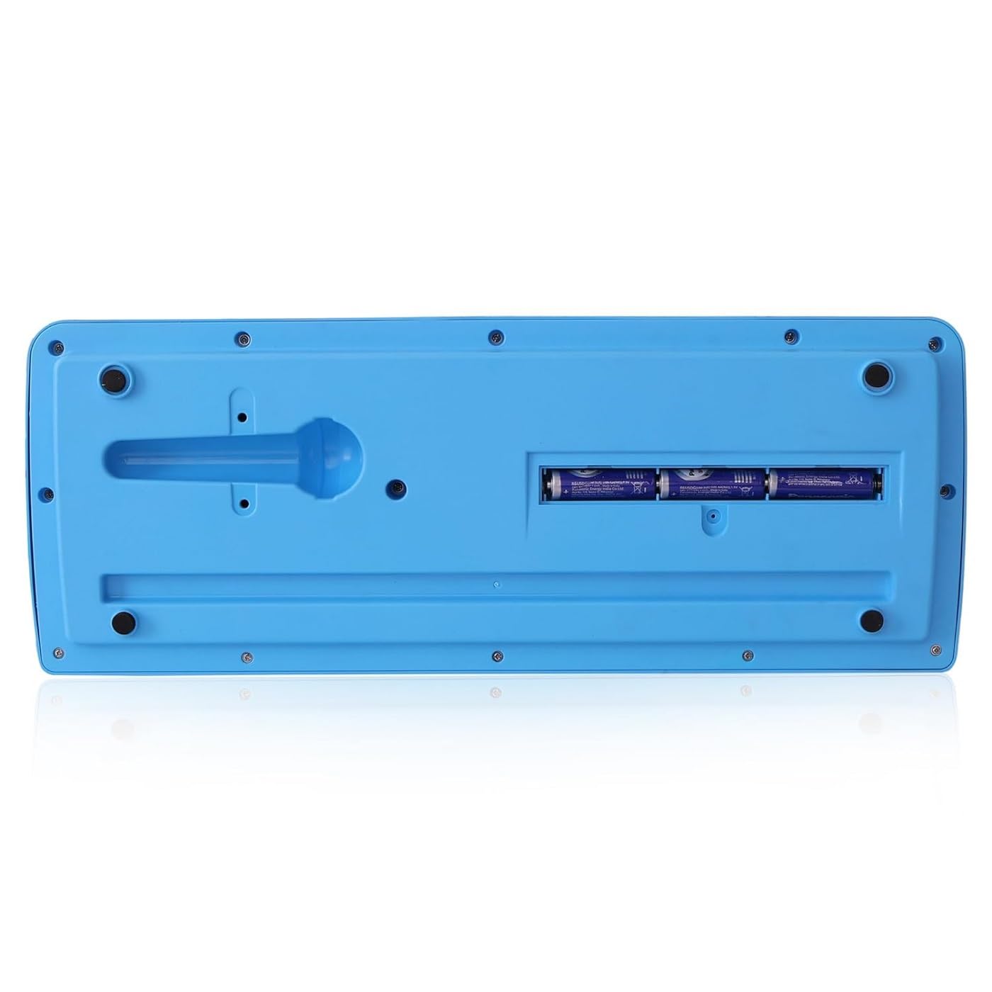 Braintastic Portable Musical Piano Keyboard with Microphone, 37 Keys, 8 Rhythms, 8 Tones with 6 in-Built Demos & Song Record Feature (BF430A1) (Blue)