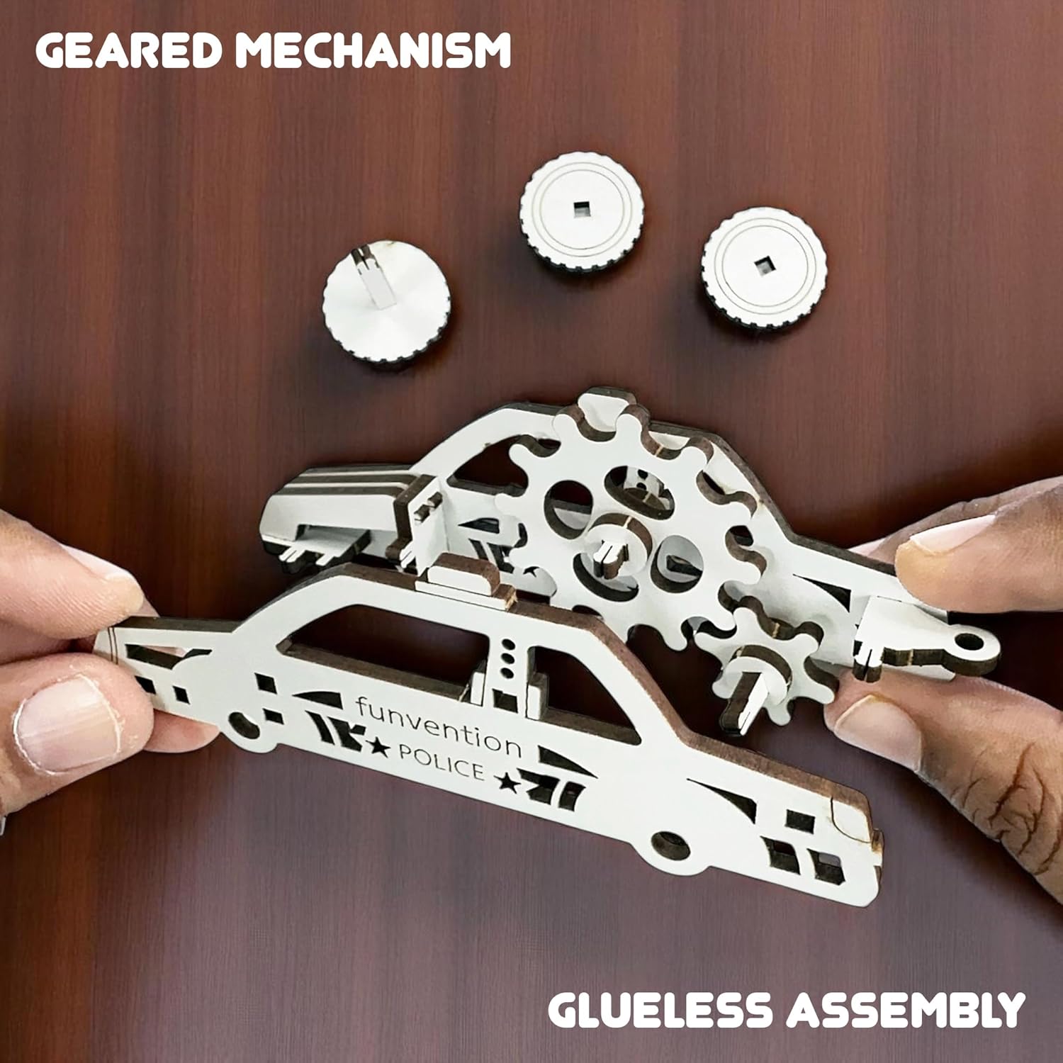 Funvention Birthday Return Gifts (Pack of 12) Fun Fidgets - Cars Series | DIY Mini Mechanical Models 3D Puzzle Return Favours for Kids Birthday Party 5+ Years Made in India Toys Return Gift