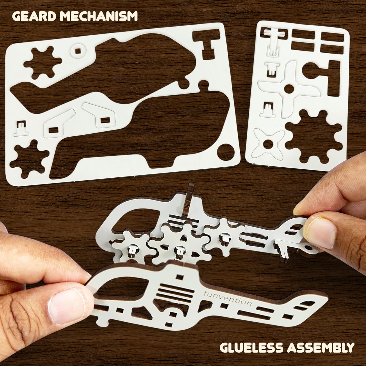 Funvention Birthday Return Gifts (Pack of 12) Fun Fidgets - Aircraft Series | DIY Mini Mechanical Models 3D Puzzle Return Favours for Kids Birthday Party 5+ Years Made in India Toys Return Gift