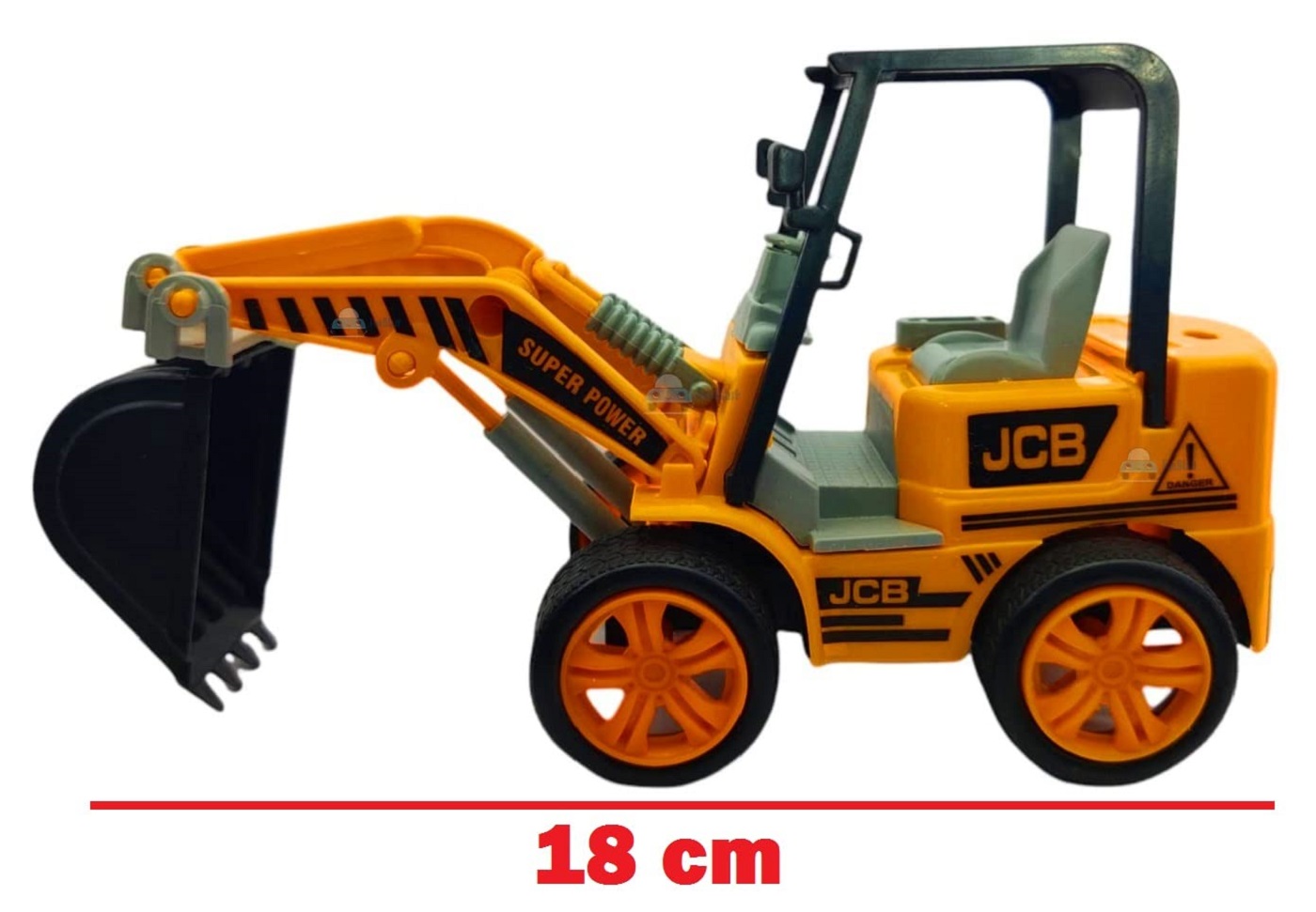 Braintastic Toy Truck for Kids – Construction Shovel Loader Excavator with 360° Rotation (Pack of 1)