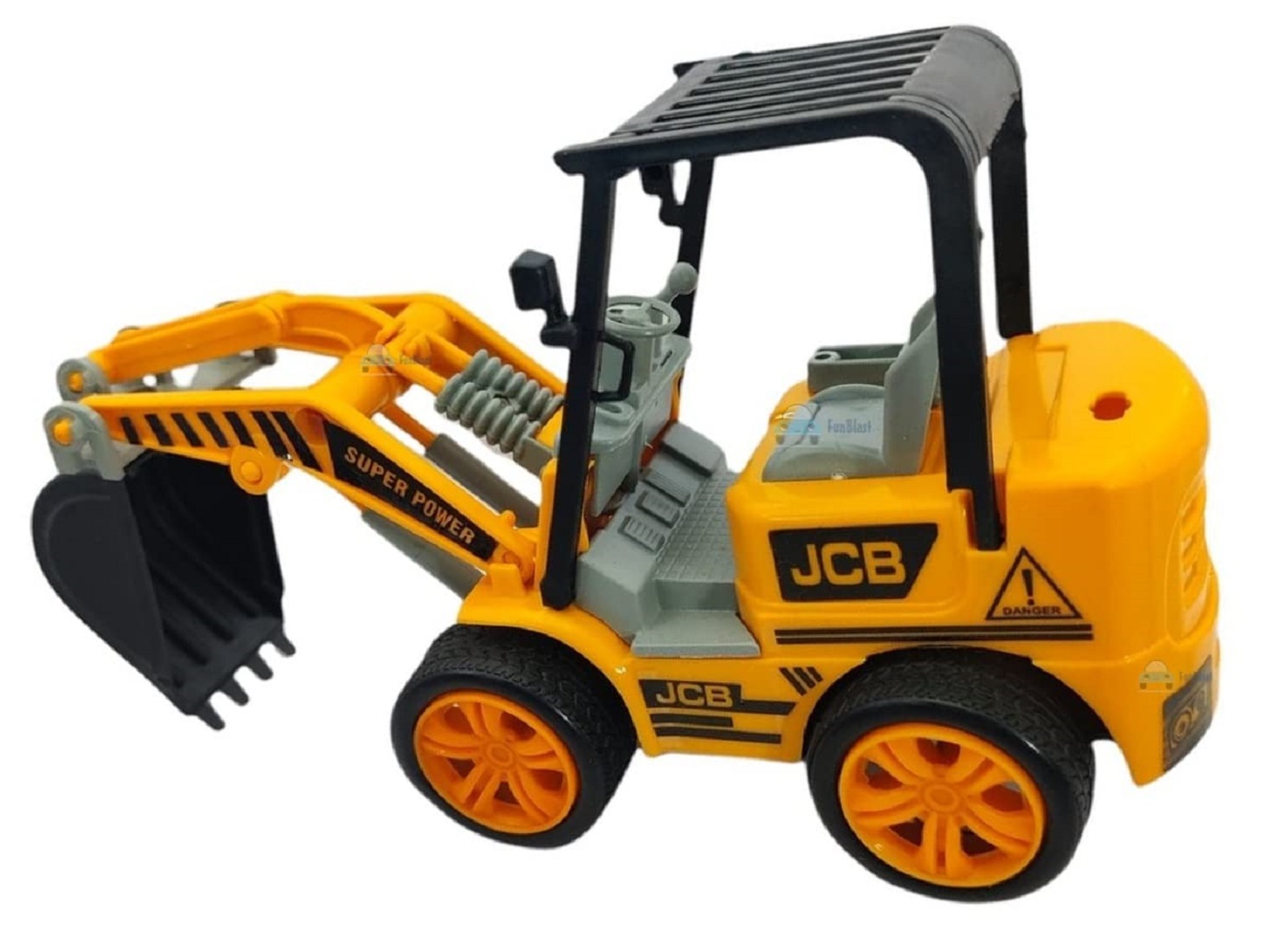 Braintastic Toy Truck for Kids – Construction Shovel Loader Excavator with 360° Rotation (Pack of 1)