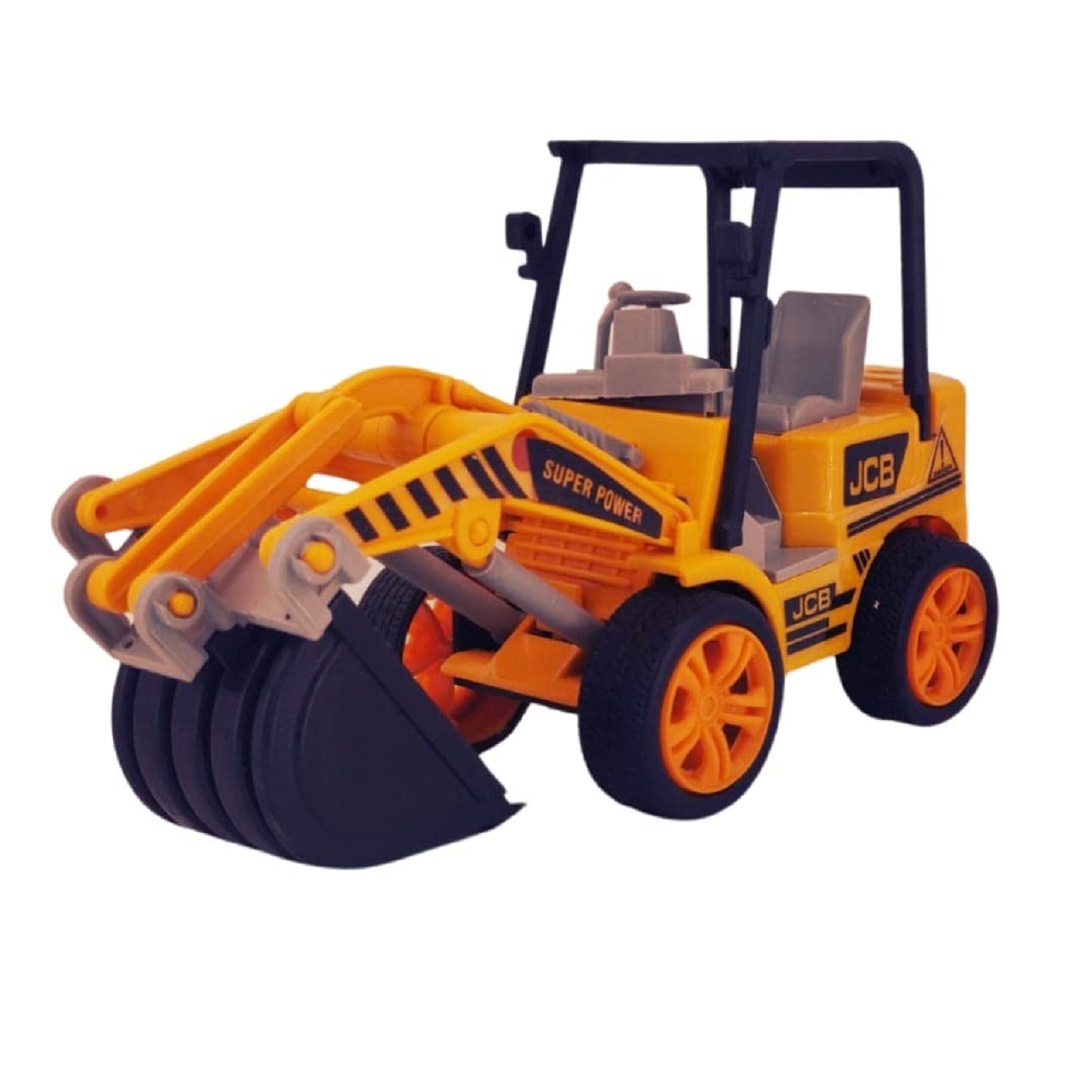 Braintastic Toy Truck for Kids – Construction Shovel Loader Excavator with 360° Rotation (Pack of 1)