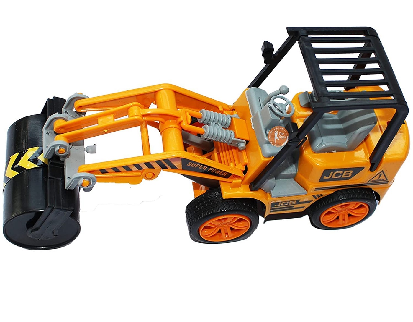 Braintastic Friction Powered Road Roller Construction Vehicle Toy for Kids – Realistic Plastic Engineering Truck (Pack of 1)