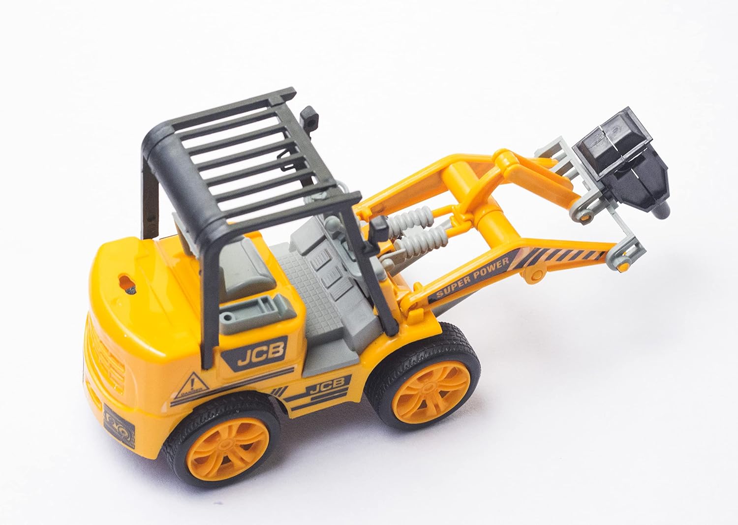 Braintastic Friction Powered Drill Excavator Machine Toy – Push and Go Plastic Bulldozer for Kids (Pack of 1)