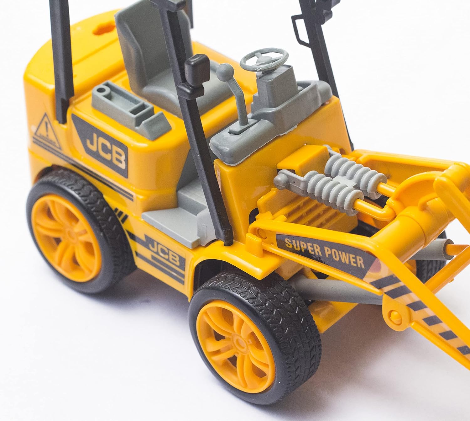 Braintastic Friction Powered Drill Excavator Machine Toy – Push and Go Plastic Bulldozer for Kids (Pack of 1)