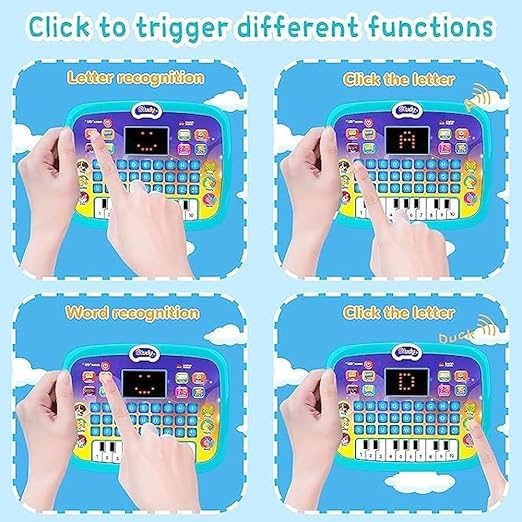 Braintastic Laptop Computer Plus Piano with Led Screen, Music, Fun Toy Activities, Educational & Learning Toy for Kids 1-6 Years
