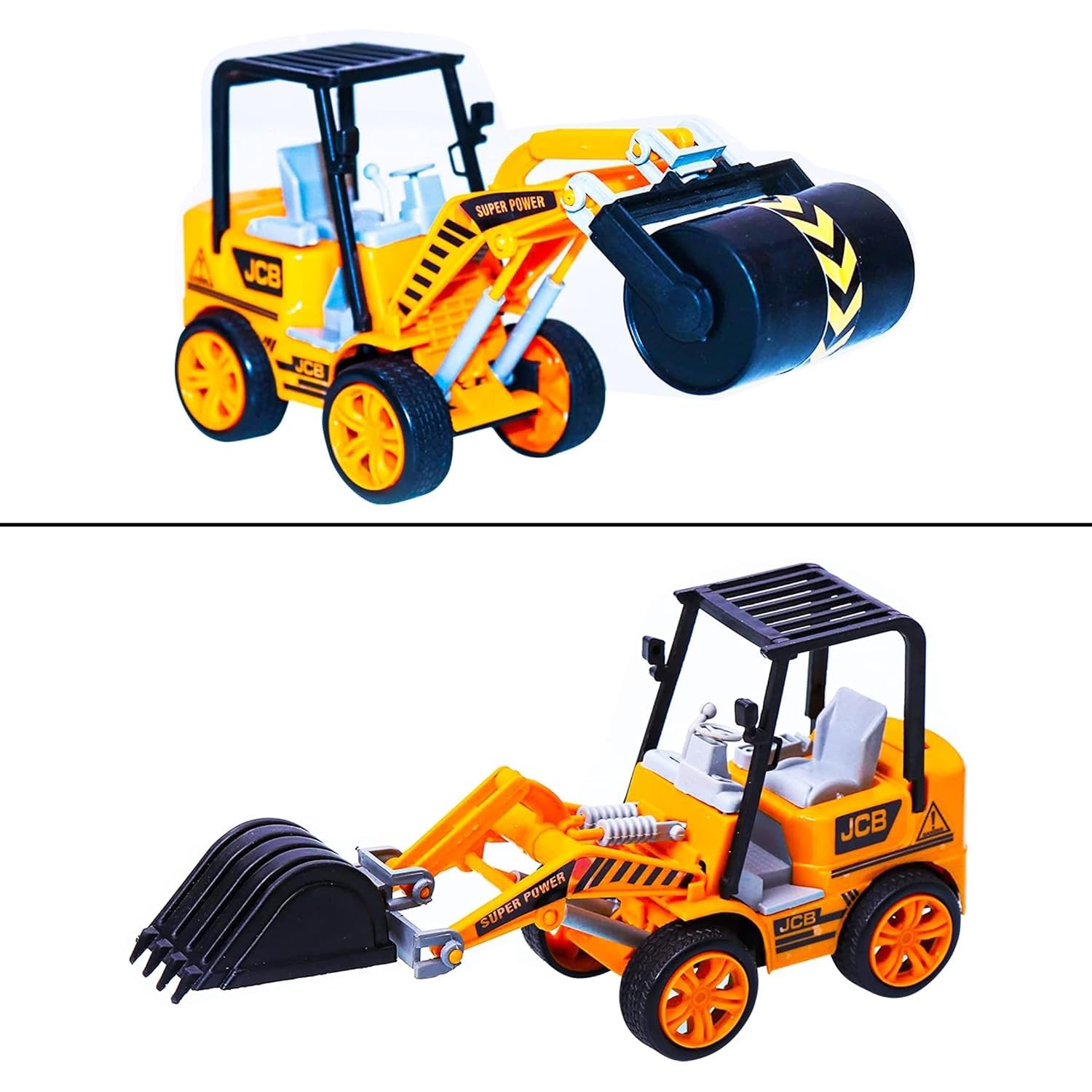 Braintastic Construction Vehicle Toy Set for Kids – Die-Cast Engineering Trucks with Realistic Details, Durable Plastic, Ages 3+ (Pack of 5)