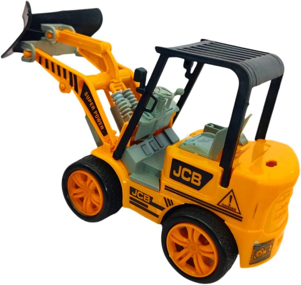 Braintastic Friction Powered Construction Vehicle Toy for Kids – Realistic Plastic Engineering Truck Machine Puller (Pack of 1)