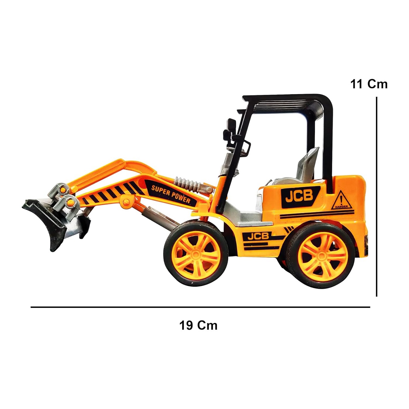 Braintastic Friction Powered Construction Vehicle Toy for Kids – Realistic Plastic Engineering Truck Machine Puller (Pack of 1)