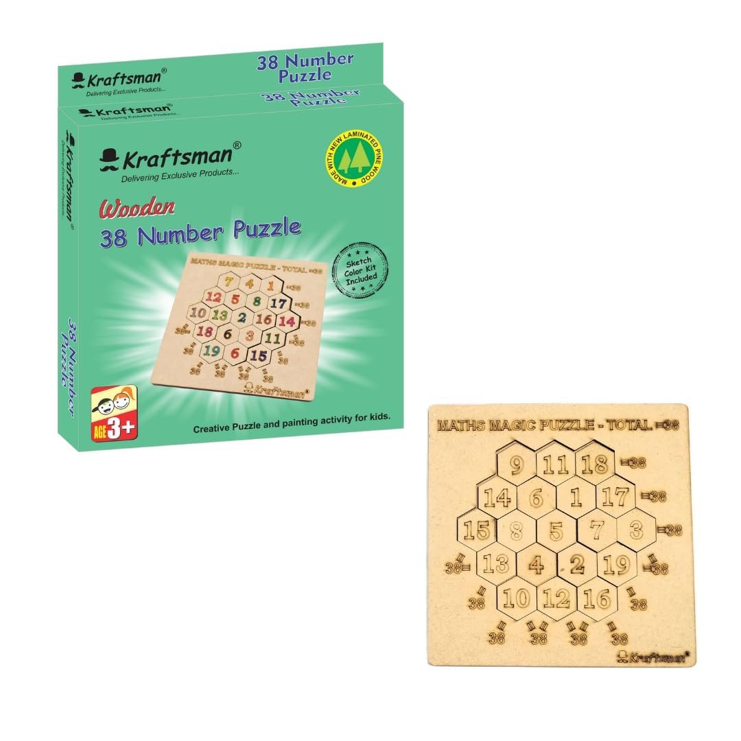 Braintastic Wooden Jigsaw Assorted Puzzle-Pack of 24(3x8 DIY), Build, Color, Play, Art & Craft Birthday Return Gifts, Party Pack Return Favors for Kids 4+ Year with 12 Colors Each Puzzle