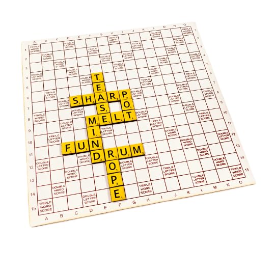 Braintastic Wooden Word-Building Board Game for Kids & Adults, Strategic Vocabulary Game for All Ages (Word Lord)