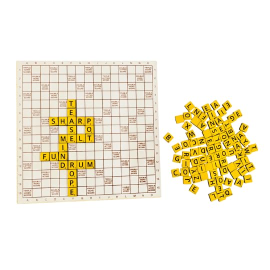 Braintastic Wooden Word-Building Board Game for Kids & Adults, Strategic Vocabulary Game for All Ages (Word Lord)