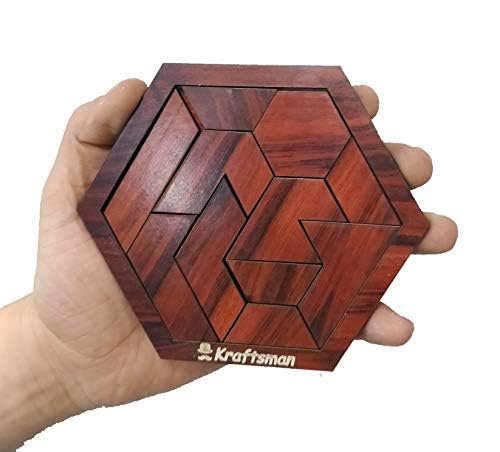 Braintastic Wooden Puzzle Portable Pack of 8 Different Puzzle for Birthday Return Gifts Party Pack, Travel Board Game, Return Favors with Travel Pouch for All Age Group