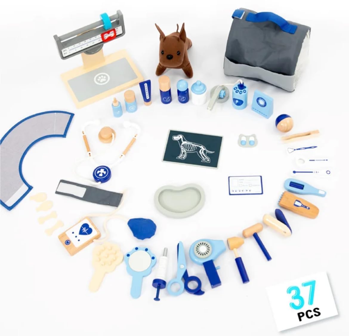 Braintastic Premium Veterinary Doctor Role Play Pet Care Playset-Includes Vet Tools, Plush Pets and Accessories , Ideal for Pretend Play & Animal Care Adventures