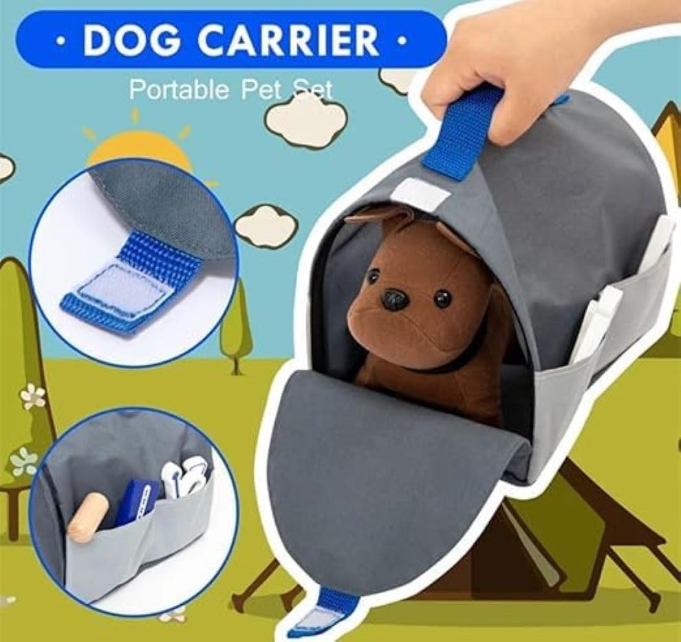 Braintastic Premium Veterinary Doctor Role Play Pet Care Playset-Includes Vet Tools, Plush Pets and Accessories , Ideal for Pretend Play & Animal Care Adventures