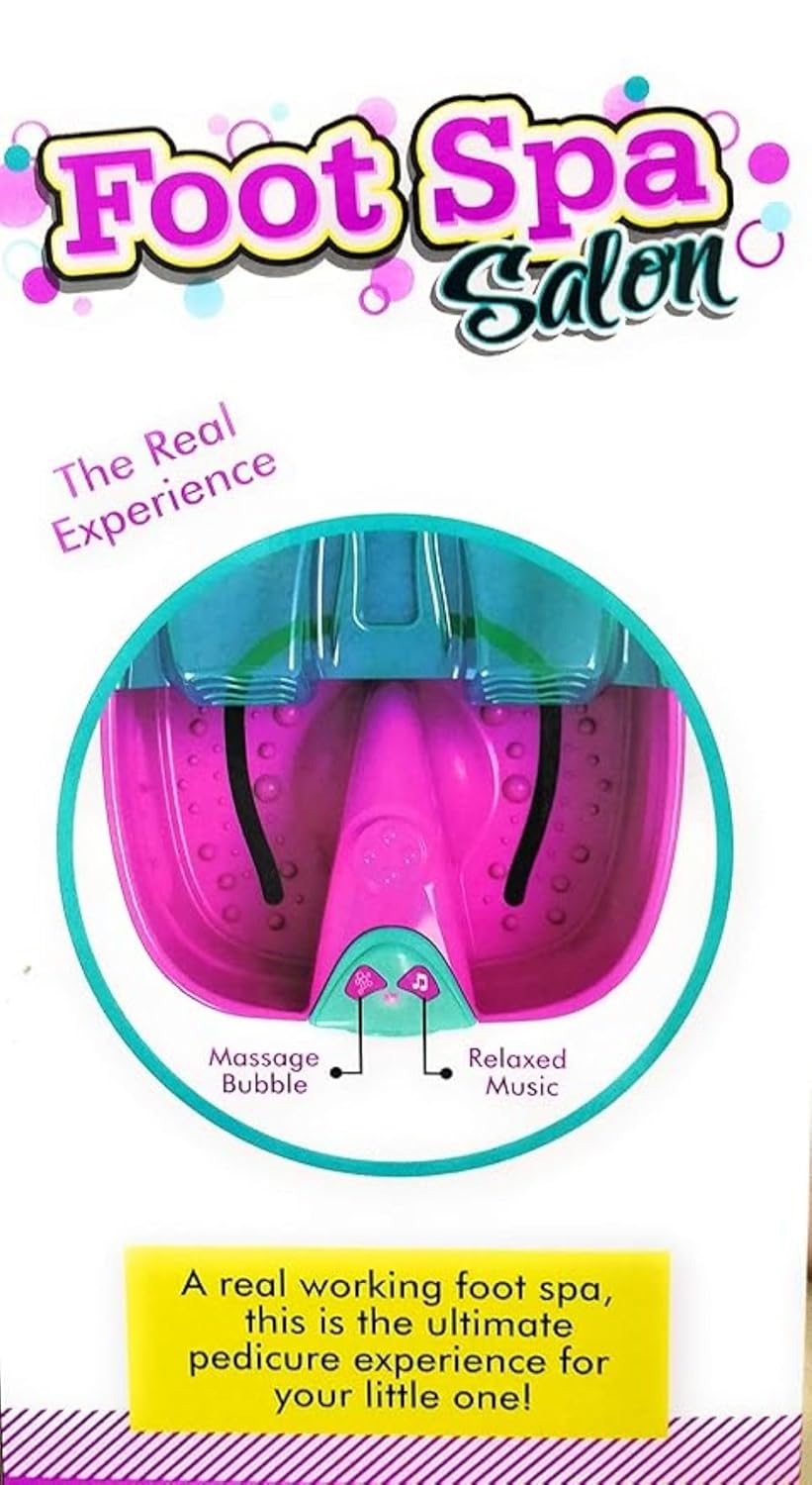 Braintastic Foot Spa Sets for Girls ,DIY Manicure and Pedicure Set with Foot Care Kit Perfect with Nail Kit for Kids -5-12 Years