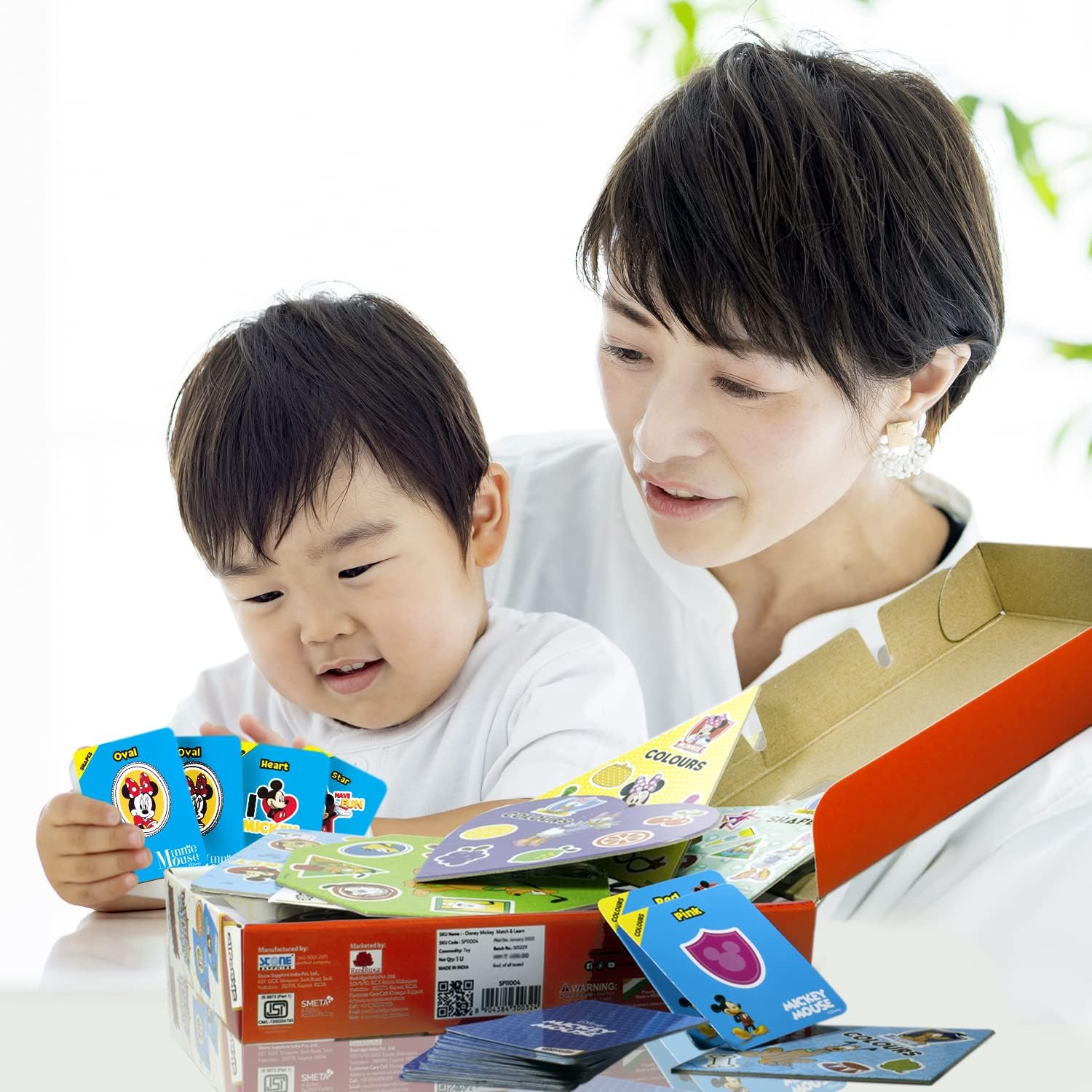 Braintastic Mickey Mouse Match & Learn Educational Brain Booster Game for Memory and Concentration Builder for Kids