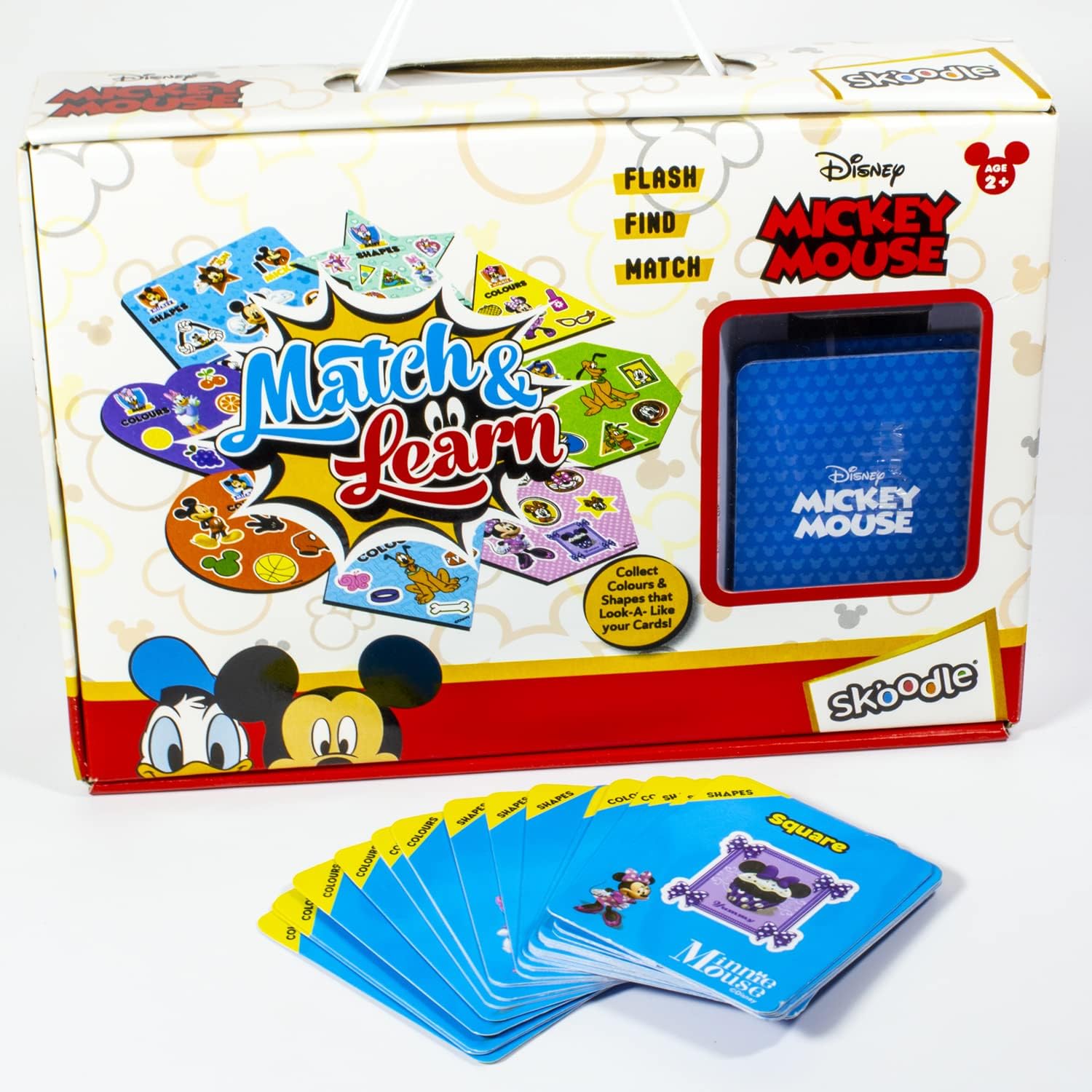 Braintastic Mickey Mouse Match & Learn Educational Brain Booster Game for Memory and Concentration Builder for Kids