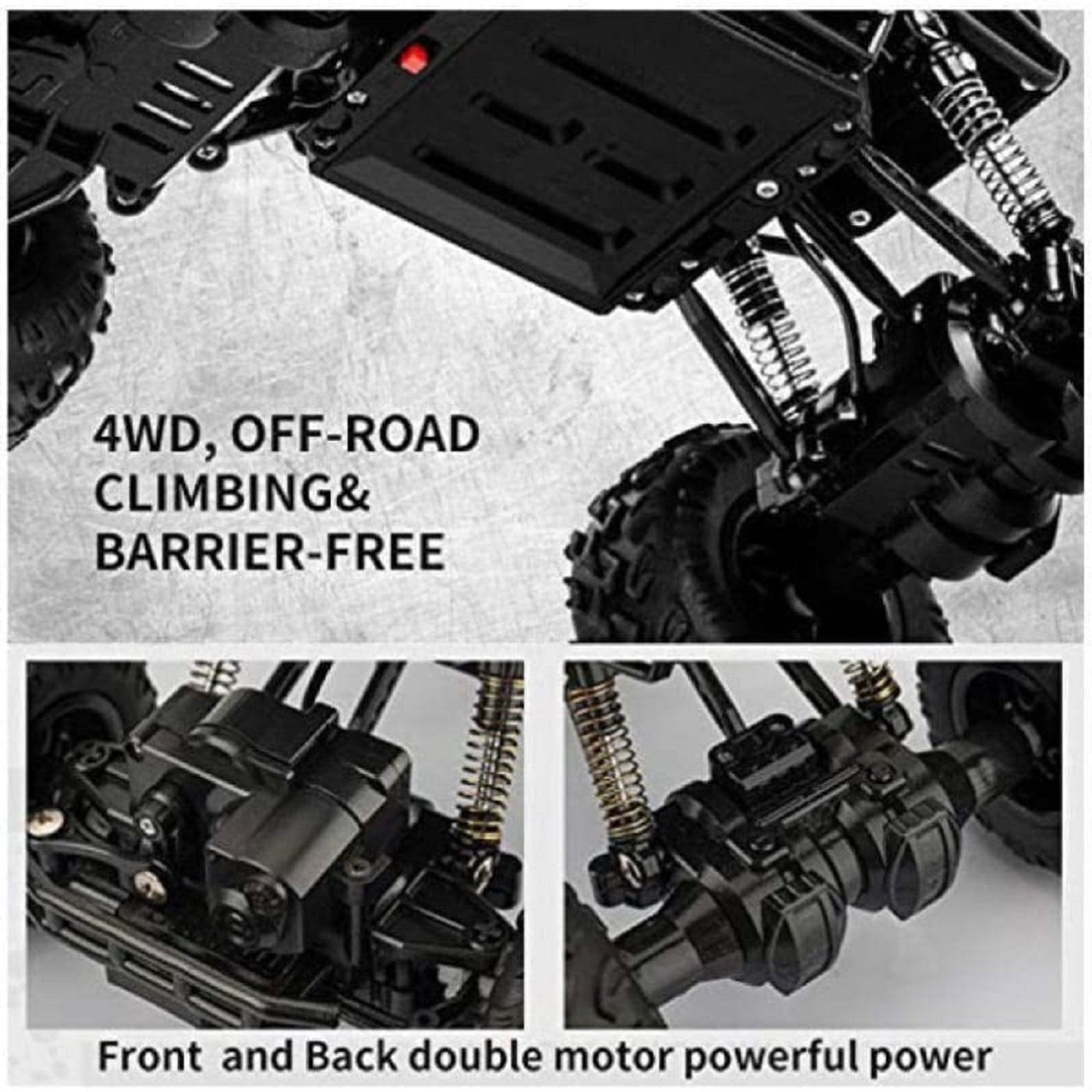 Braintastic 1:16 Remote Control Car for Kids with Mist Smoke Spray Function, Off Roader Rechargeable Monster Truck,High Speed Climbing Toy Vehicle Car for Boys & Girls-Multicolor