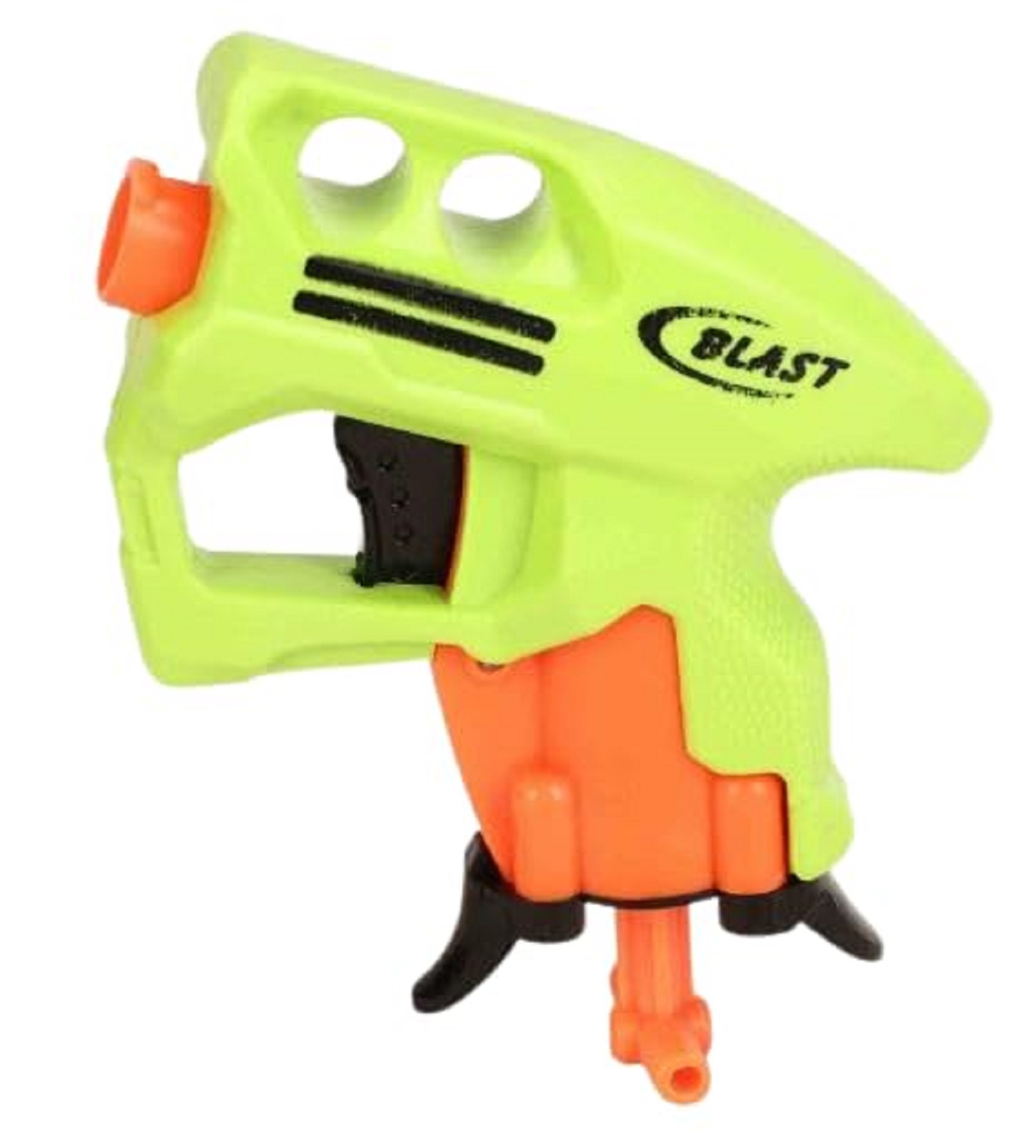 Braintastic Mini Soft Bullet Toy Gun for Kids | Medium Size Foam Dart Blaster | Includes 3 Soft Darts | Safe Shooting Toy for Boys & Girls (Green)