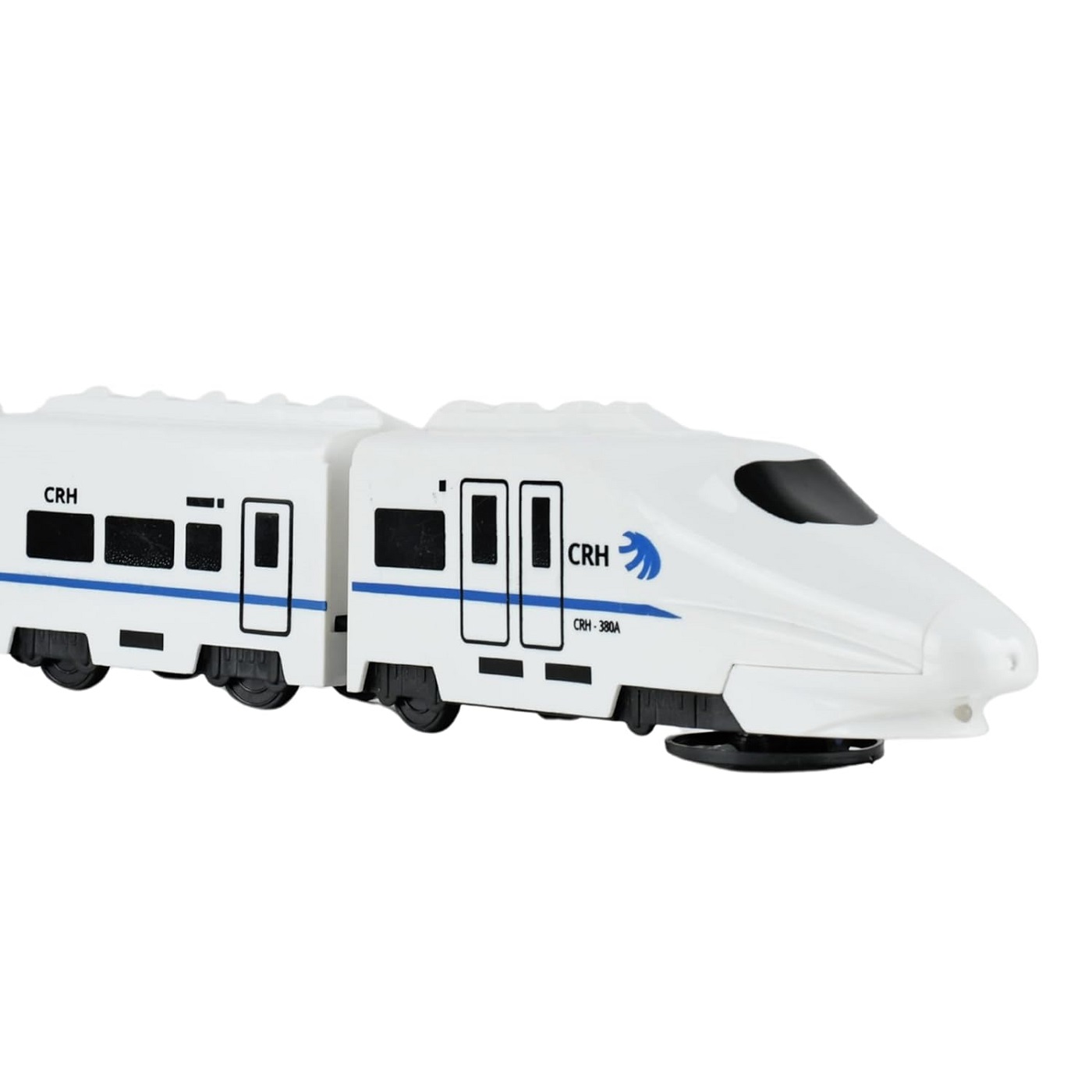 Braintastic High Speed Railway Train Toy Set with 3 Coaches | Battery Operated Train with Light & Sound for Kids (White)