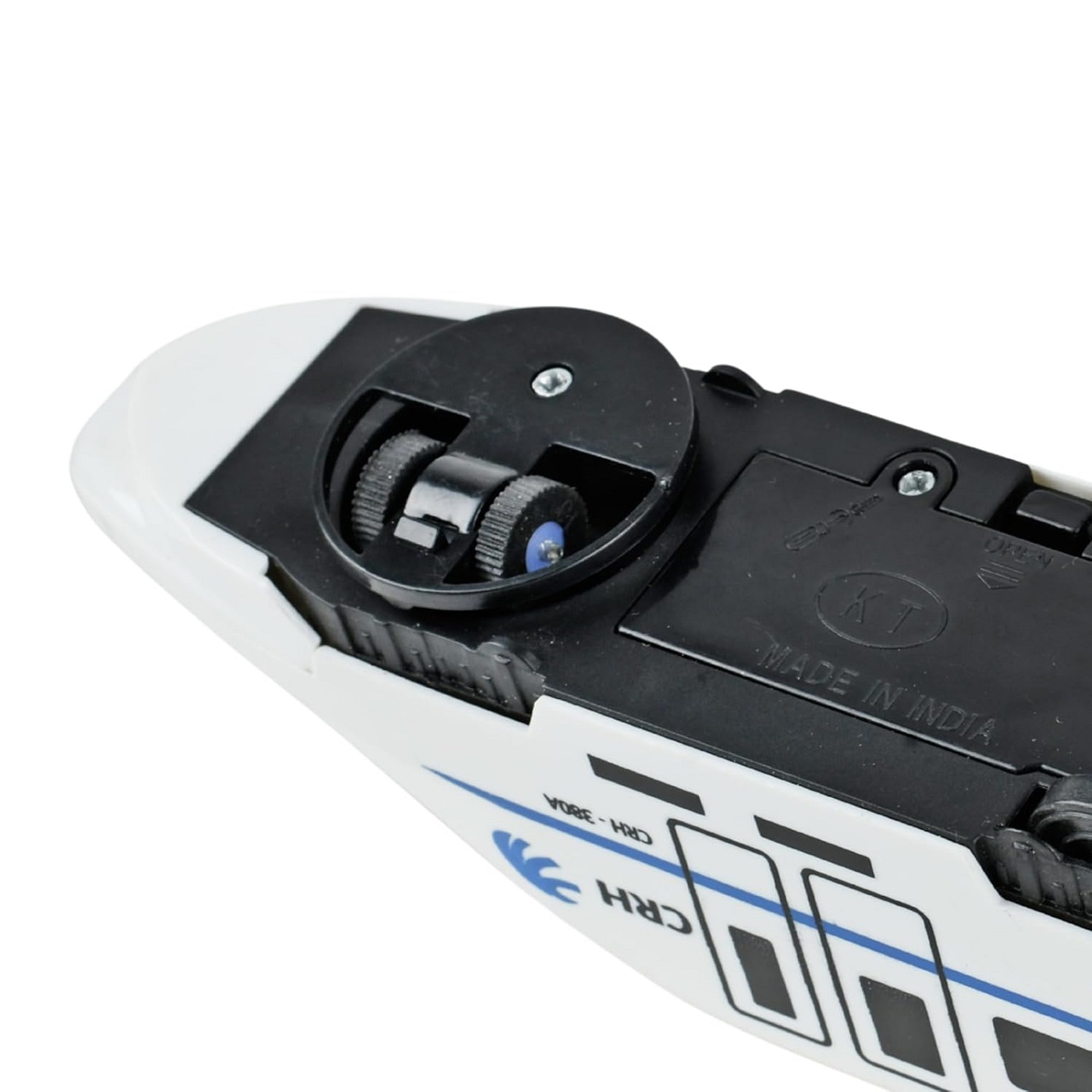 Braintastic High Speed Railway Train Toy Set with 3 Coaches | Battery Operated Train with Light & Sound for Kids (White)