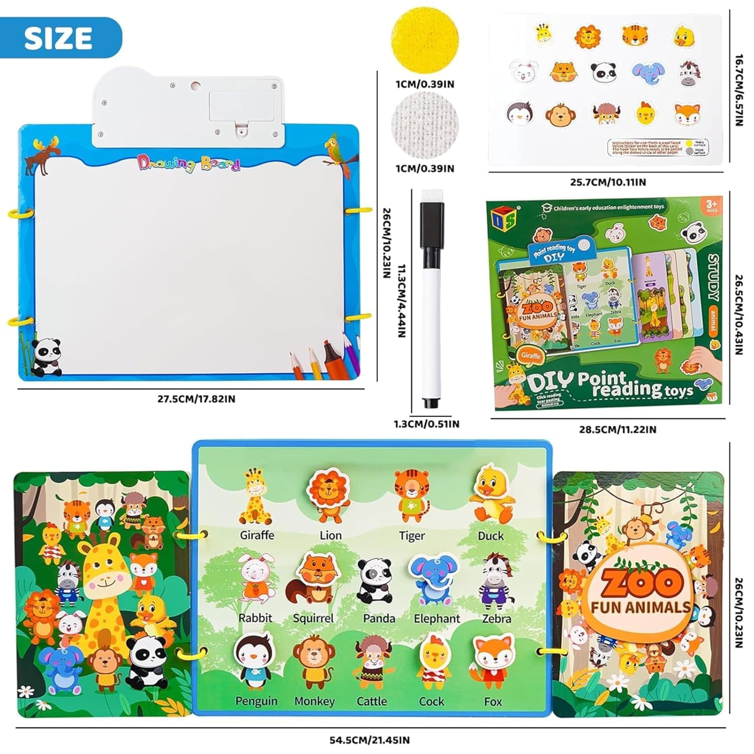 Braintastic DIY Point Reading Toys for Kids | Interactive Talking Flash Cards | Early Learning Educational Toy for Toddlers (Fruits Theme) | 3+ Years