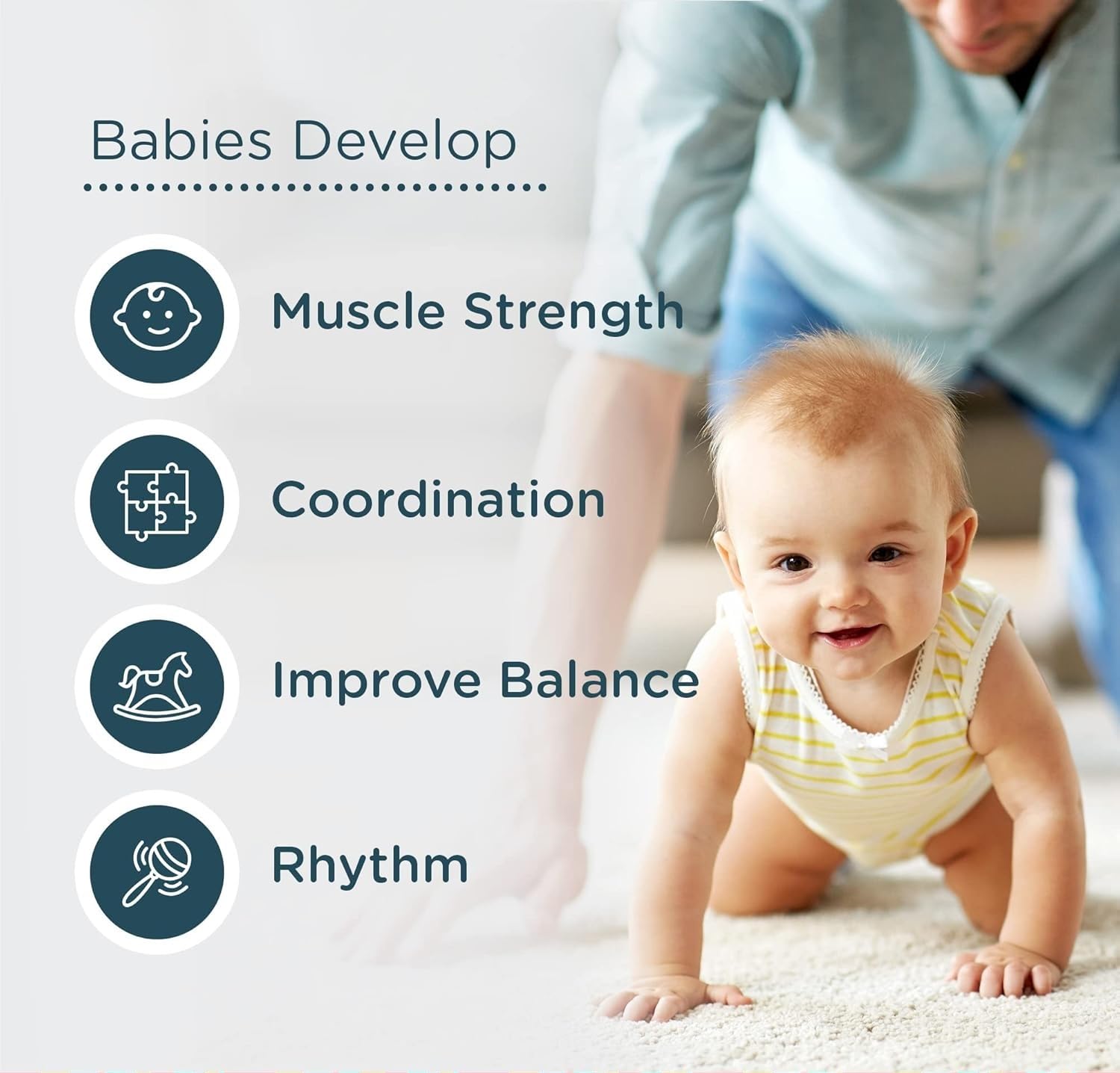 Braintastic Baby Jumper & Walker with Door Clamp | Walk Trainer Baby Exerciser | Activity Bouncer for Coordination & Active Play | Carry Capacity up to 13 kg