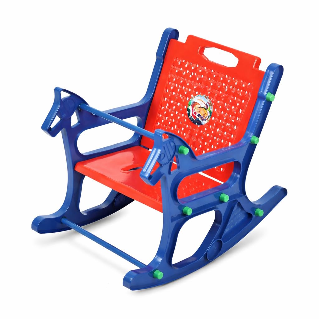 Braintastic Kids Plastic Baby Rocker Chair | Horse Design Rocking Toy with Handle & Backrest | Safe & Durable Indoor Rocker for Toddlers