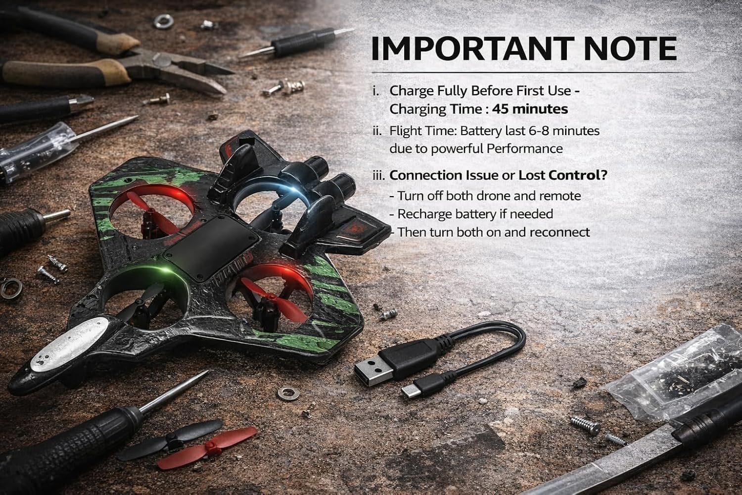 Braintastic Remote Control Airplane 4 Channel RC Aircraft | EPP Foam High Elasticity Plane with 360 Degree Flight LED Lights | Rechargeable RC Plane with Dual Batteries Gift for Kids