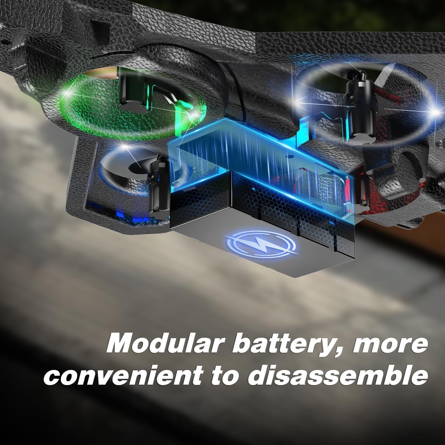 Braintastic Remote Control Airplane 4 Channel RC Aircraft | EPP Foam High Elasticity Plane with 360 Degree Flight LED Lights | Rechargeable RC Plane with Dual Batteries Gift for Kids