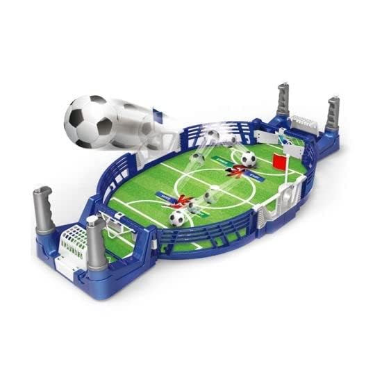 Braintastic Mini Tabletop Football Board Game, Indoor Interactive Foosball, 2 Player Desktop Pinball Soccer Game, Plastic, Multicolour, 18x15x38 cm