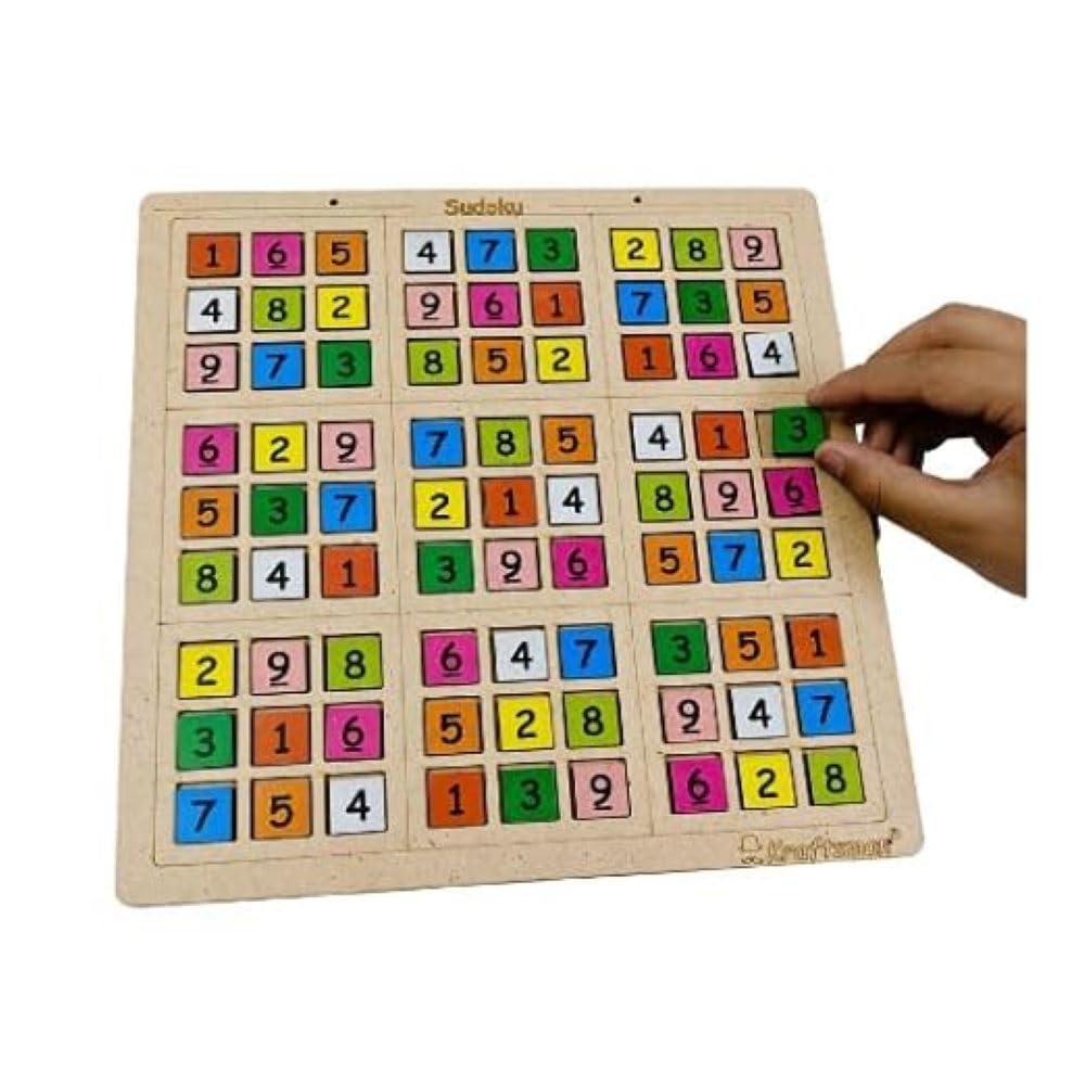 Braintastic Sudoku Board Game for Kids Adults Family Interesting Mind Game for Home Travel Super Fun to Play 2-4 Players Age 8+ Years (Sudoku)