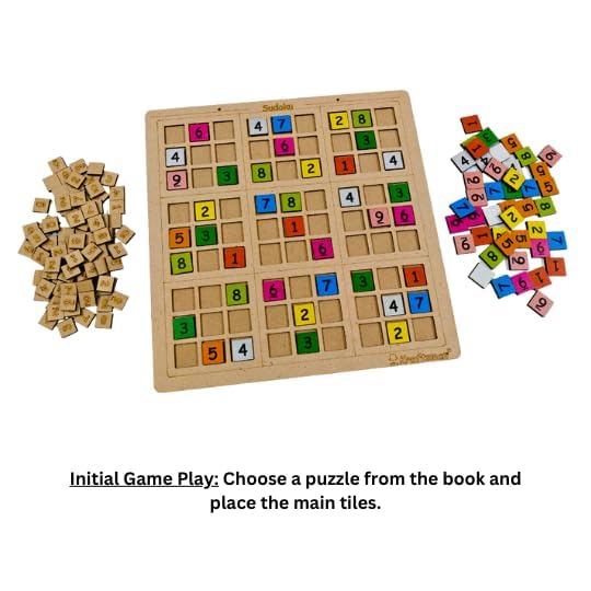 Braintastic Sudoku Board Game for Kids Adults Family Interesting Mind Game for Home Travel Super Fun to Play 2-4 Players Age 8+ Years (Sudoku)