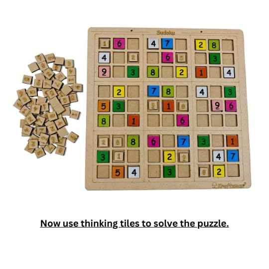 Braintastic Sudoku Board Game for Kids Adults Family Interesting Mind Game for Home Travel Super Fun to Play 2-4 Players Age 8+ Years (Sudoku)