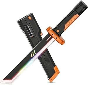 Braintastic Kids LED Light Saber Sword Toy with Sound | Glowing Action Toy Stick | Battery Operated Toy for Boys & Girls (Sword Red with Sound & Smoke)